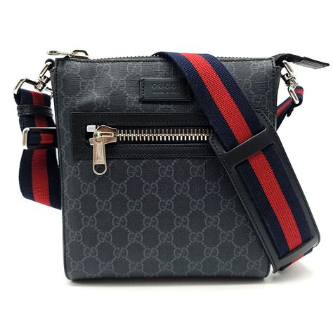 gucci brown leather messenger bag|gg black small Messenger bag.